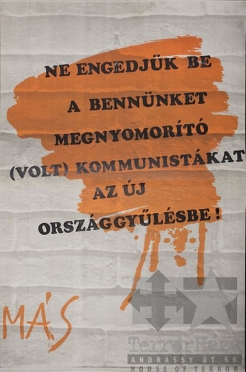 THM-PLA-2017.8.47T - Fidesz választási plakát - 1990