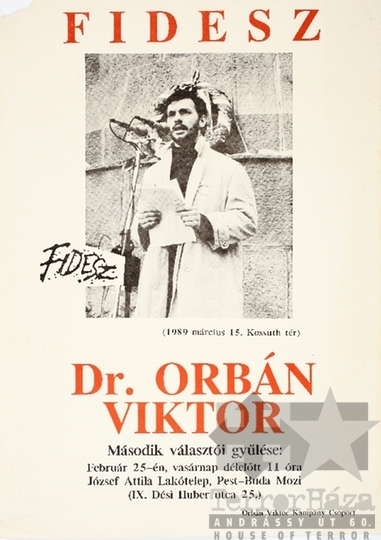 THM-PLA-2019.1.13 - Fidesz választási plakát - 1990