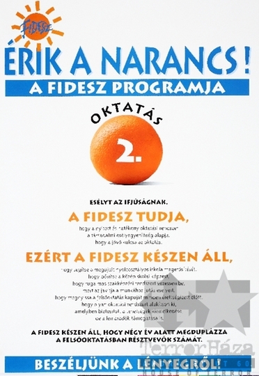 THM-PLA-2019.1.3.1 - Fidesz választási plakát - 1990