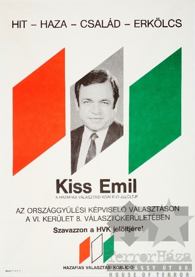 THM-PLA-2019.14.1 - Hazafias Választási Koalíció választási plakát - 1990