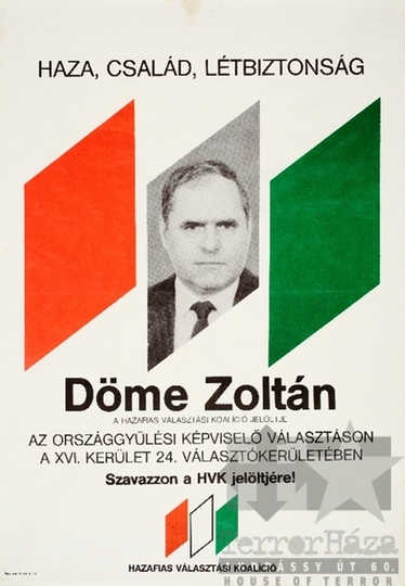 THM-PLA-2019.14.2.1 - Hazafias Választási Koalíció választási plakát - 1990