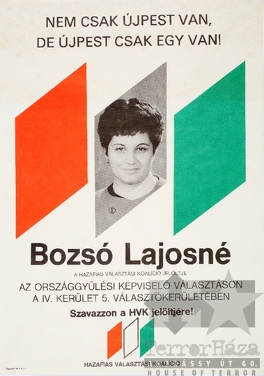 THM-PLA-2019.14.4 - Hazafias Választási Koalíció választási plakát - 1990