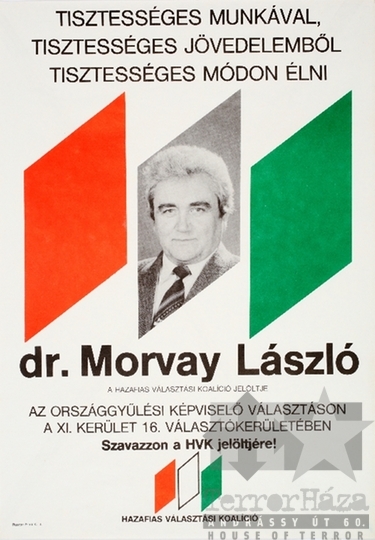 THM-PLA-2019.14.5 - Hazafias Választási Koalíció választási plakát - 1990