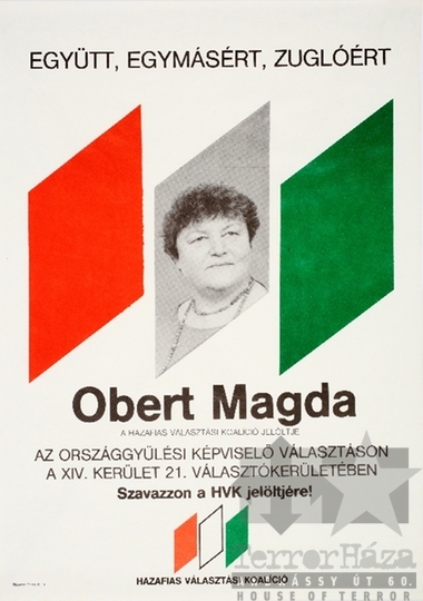 THM-PLA-2019.14.8 - Hazafias Választási Koalíció választási plakát - 1990