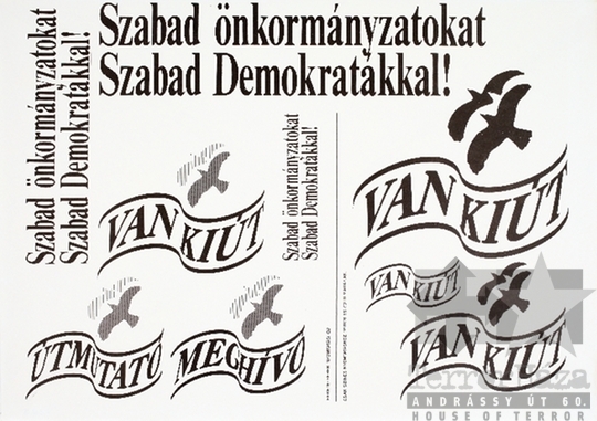 THM-PLA-2019.2.15a - SZDSZ választási plakát -1990