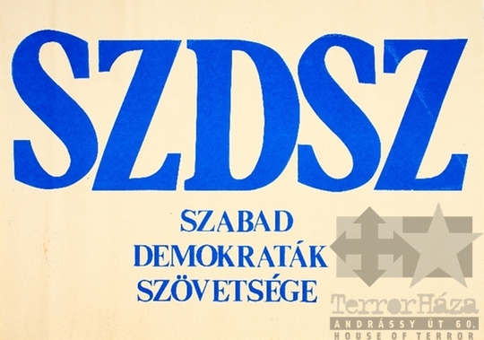 THM-PLA-2019.2.29 - SZDSZ választási plakát - 1990