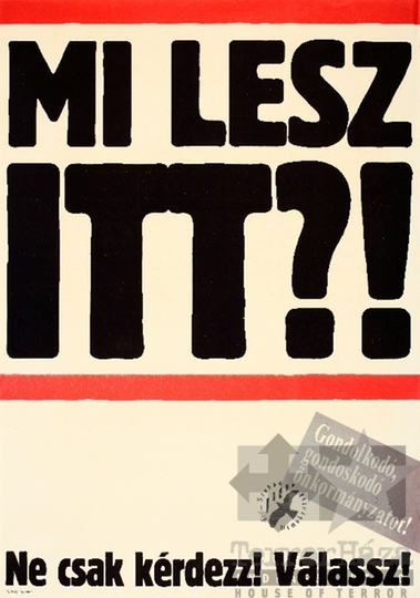 THM-PLA-2019.2.3 - SZDSZ választási plakát -1990