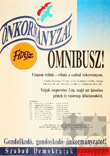 THM-PLA-2019.2.38 - SZDSZ választási plakát -1990