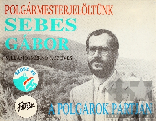 THM-PLA-2019.2.39 - SZDSZ választási plakát -1990