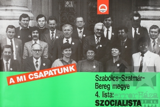 THM-PLA-2019.3.4 - MSZP választási plakát -1990
