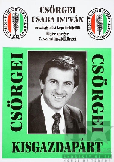 THM-PLA-2019.4.3 - FKgP választási plakát - 1990
