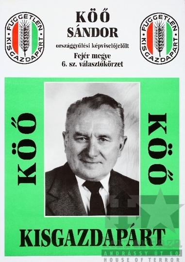 THM-PLA-2019.4.4 - FKgP választási plakát - 1990