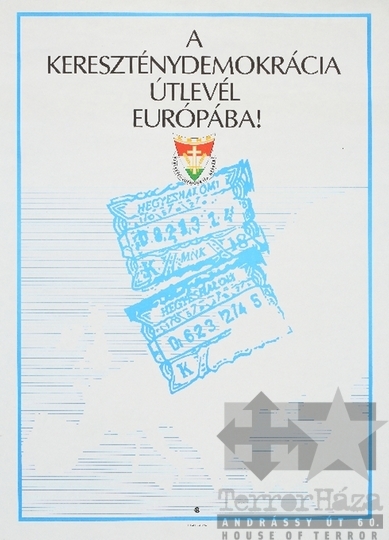 THM-PLA-2019.5.3 - KDNP választási plakát - 1990