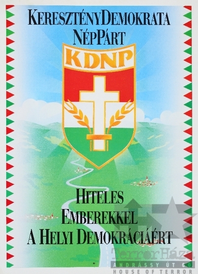 THM-PLA-2019.5.4 - KDNP választási plakát - 1990