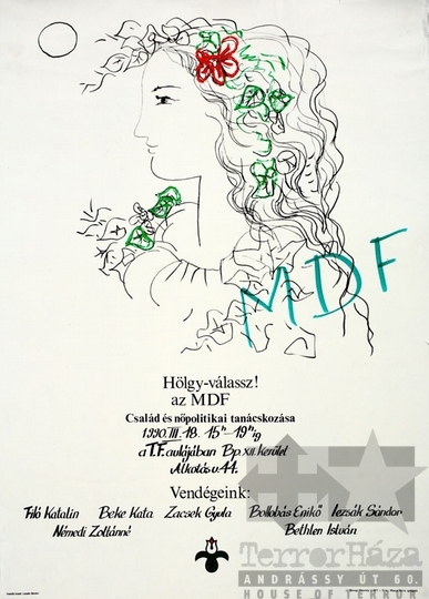 THM-PLA-2019.6.14 - MDF választási plakát - 1990