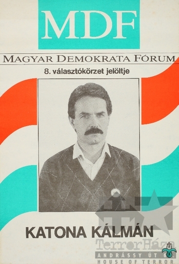 THM-PLA-2019.6.25 - MDF választási plakát -1990
