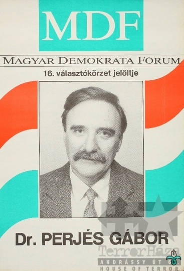 THM-PLA-2019.6.26 - MDF választási plakát -1990