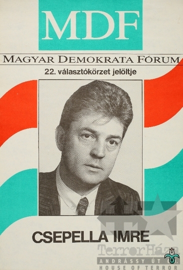 THM-PLA-2019.6.34 - MDF választási plakát -1990