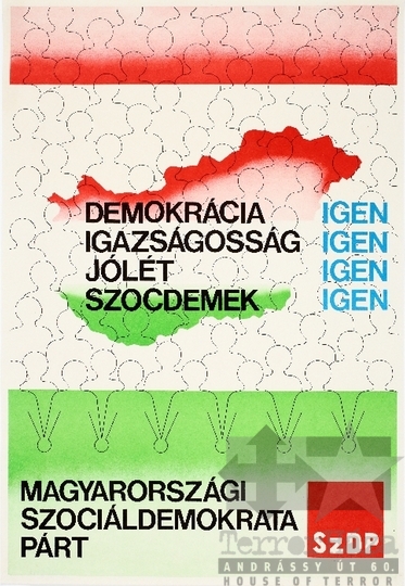 THM-PLA-2019.8.11 - SZDP választási plakát - 1990