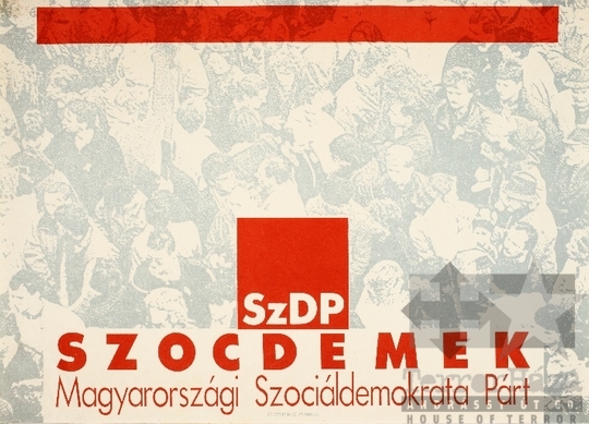 THM-PLA-2019.8.12 - SZDP választási plakát - 1990